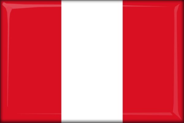Peru – Flaga – Magnes żywiczny