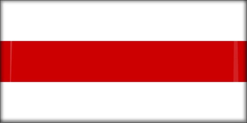 Živicová magnetka - vlajka Bielorusko - historická