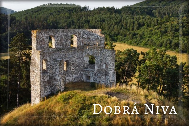 Živicová magnetka - Hrad Dobrá Niva