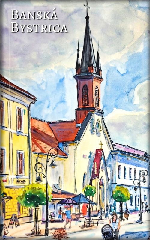 Bańska Bystrzyca - Malarstwo - Dolná ulica – Magnes żywiczny