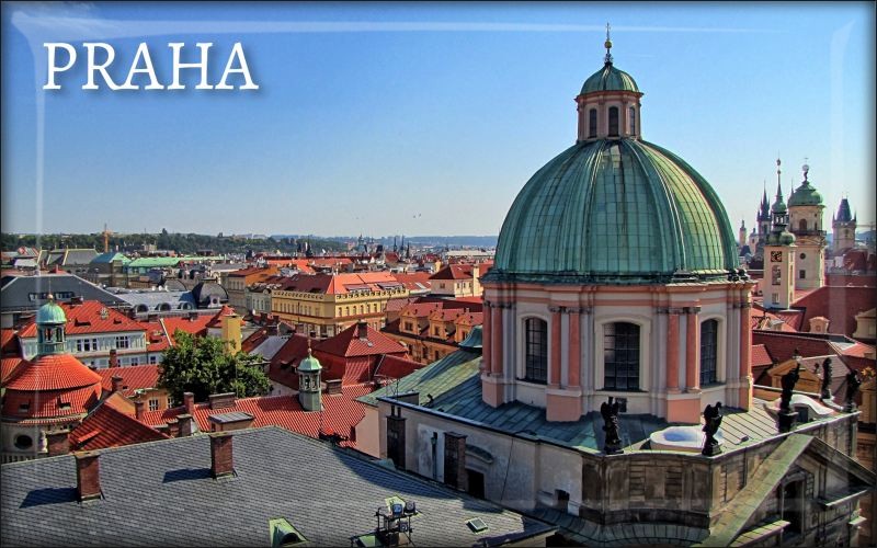 Živicová magnetka - Praha - Kostol svätého Františka z Assisi