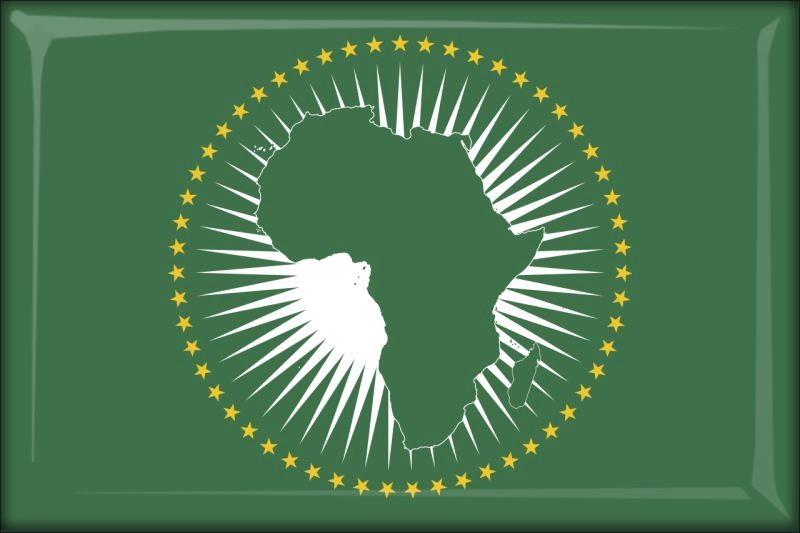 Afrikanische Union – Flaga – Magnes żywiczny