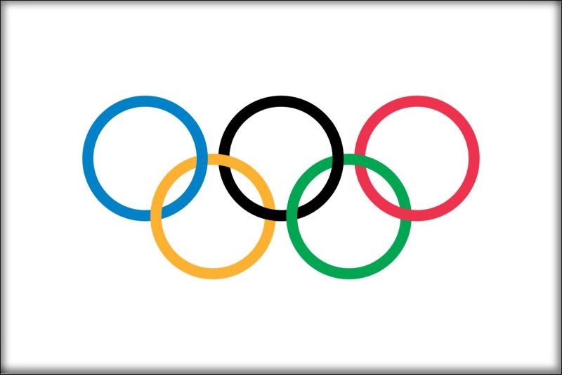 Živicová magnetka - vlajka Olympijské hry