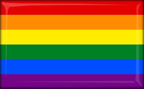 Tęcza - LGBTI – Flaga – Magnes żywiczny