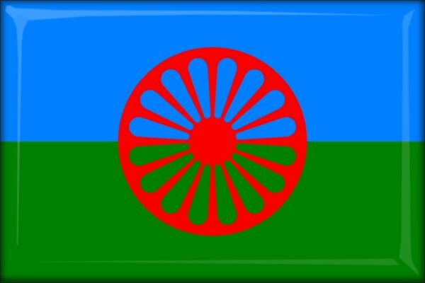 Romów – Flaga – Magnes żywiczny