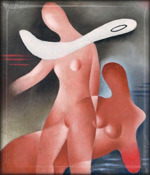 Mikuláš Galanda - Dwie kobiety, 1931 – Magnes żywiczny
