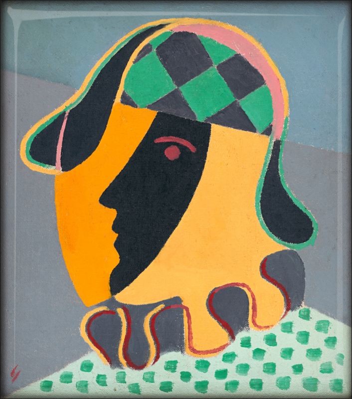 Živicová magnetka - Mikuláš Galanda - Hlava Pierota, 1932