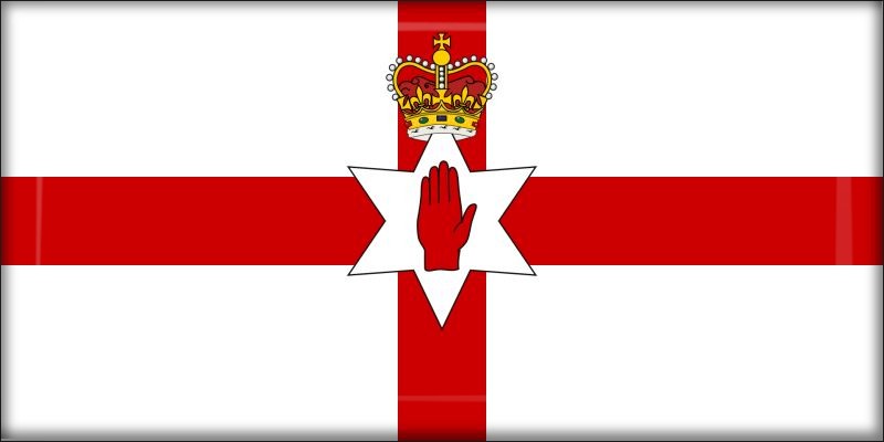 Irlandia Północna – Flaga – Magnes żywiczny
