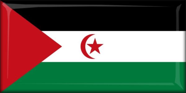 Sahara Zachodnia – Flaga – Magnes żywiczny