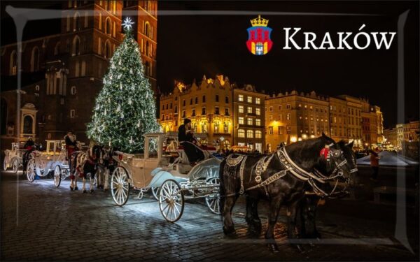 Kraków - Boże Narodzenie – Magnes żywiczny