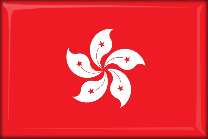 Hongkong – Flaga – Magnes żywiczny