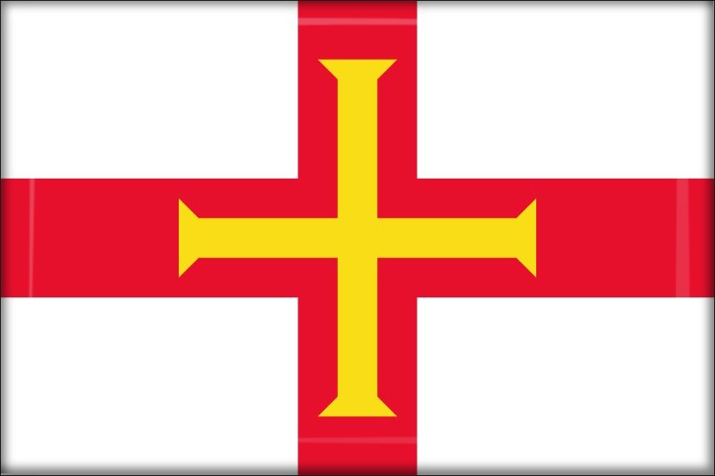 Guernsey – Flaga – Magnes żywiczny