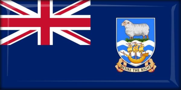 Falklandy – Flaga – Magnes żywiczny