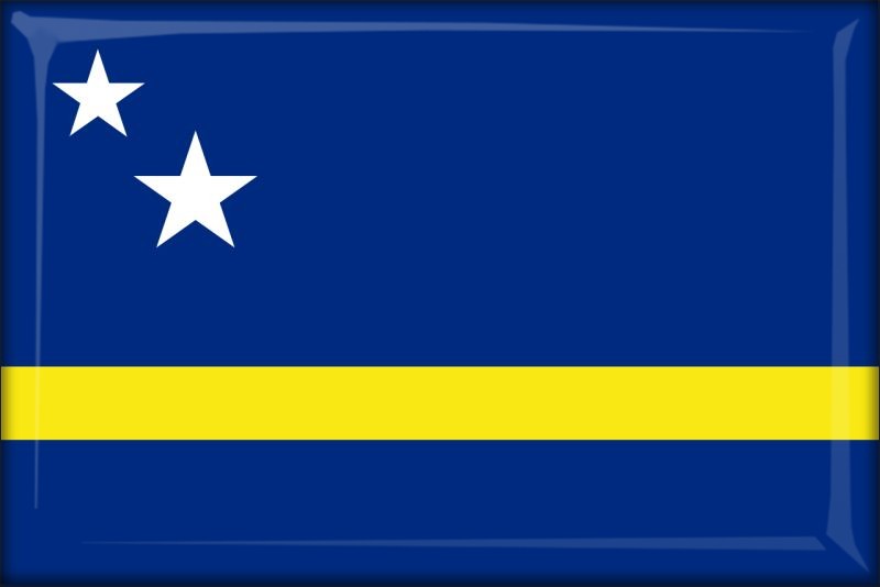 Živicová magnetka - vlajka Curaçao