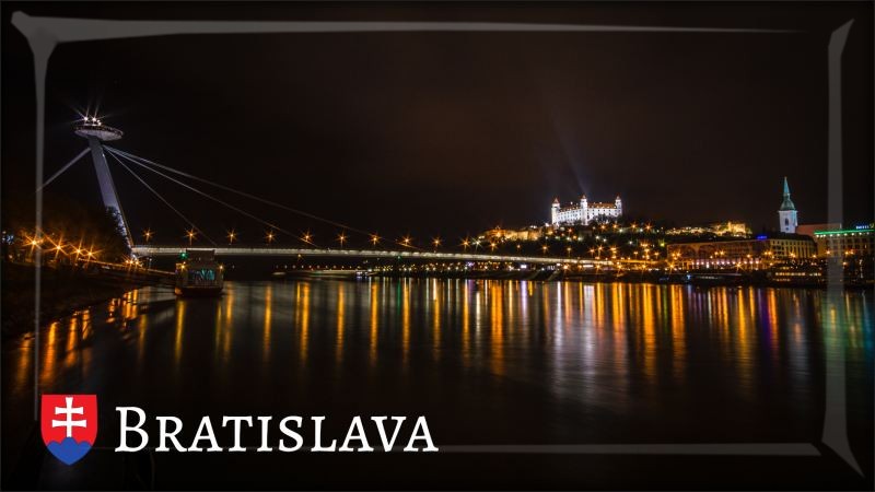 Živicová magnetka - Nočná Bratislava III.
