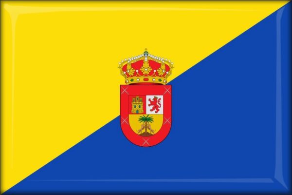 Wyspy Kanaryjskie - Gran Canaria – Flaga – Magnes żywiczny