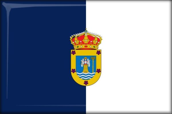 Wyspy Kanaryjskie - La Palma – Flaga – Magnes żywiczny