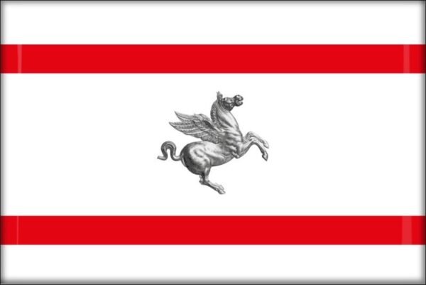 Włochy - Toskania – Flaga – Magnes żywiczny