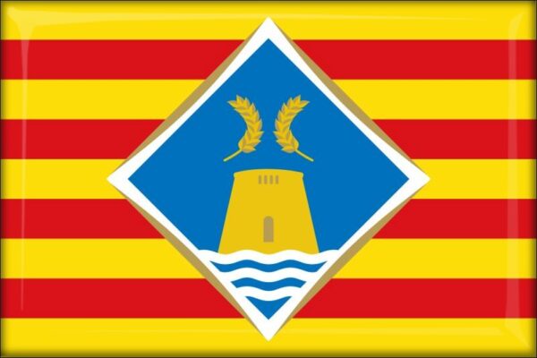 Hiszpania - Formentera – Flaga – Magnes żywiczny