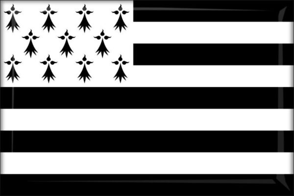 Francja - Bretania – Flaga – Magnes żywiczny