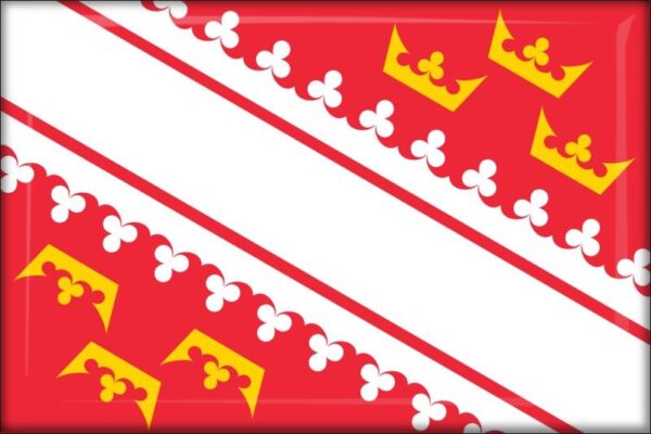 Francja - Alzacja – Flaga – Magnes żywiczny
