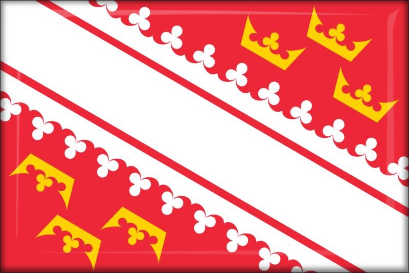 Živicová magnetka - vlajka Francúzsko - Alsasko