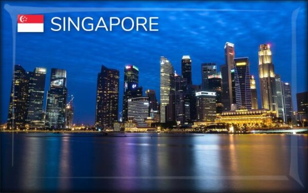 Singapur - Panorama – Magnes żywiczny
