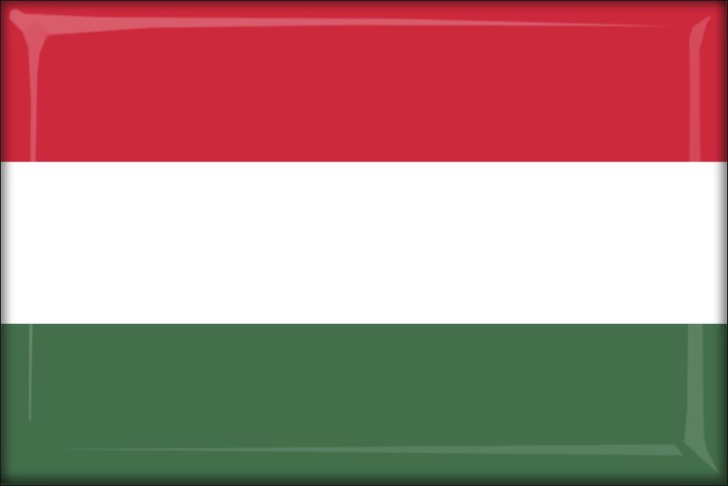 Węgry - cywilna (2:3) – Flaga – Magnes żywiczny