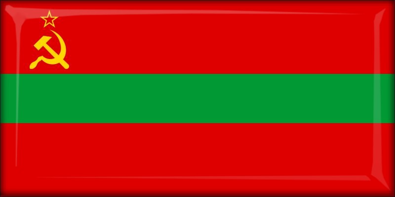 Naddniestrze – Flaga – Magnes żywiczny